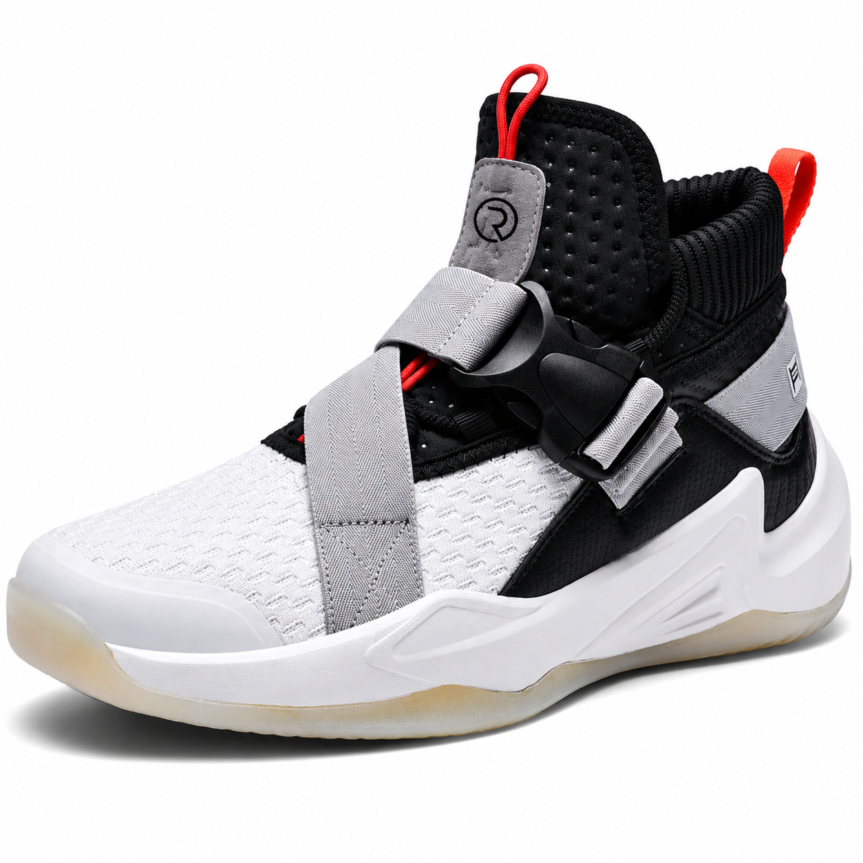Roovet ProDrive Edge Men’s Basketball Sneakers – High-Top Court Shoes with Lockdown Strap Support