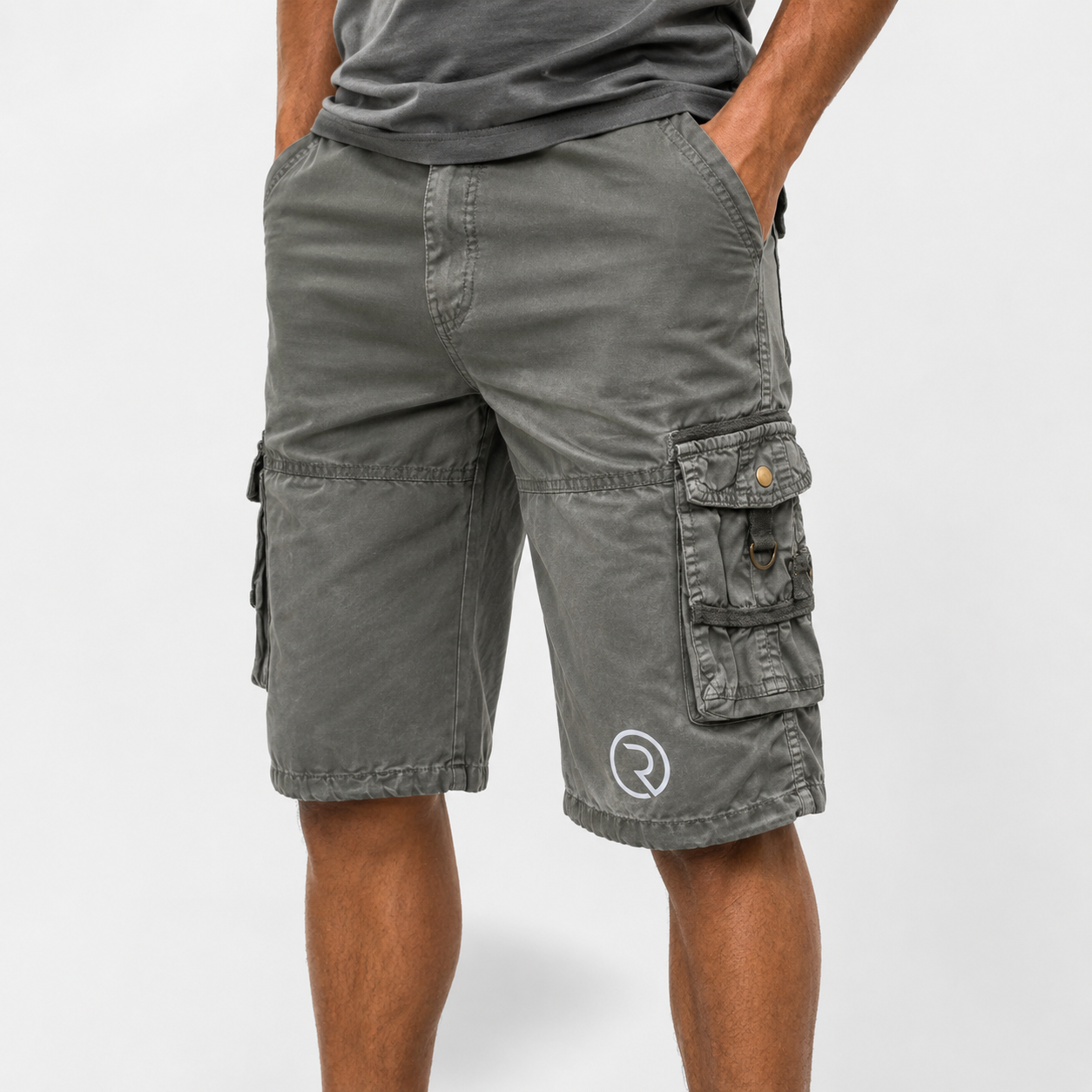 Roovet UtilityFlex Men’s Cargo Shorts – Multi-Pocket Casual Utility Shorts thumbnail 1