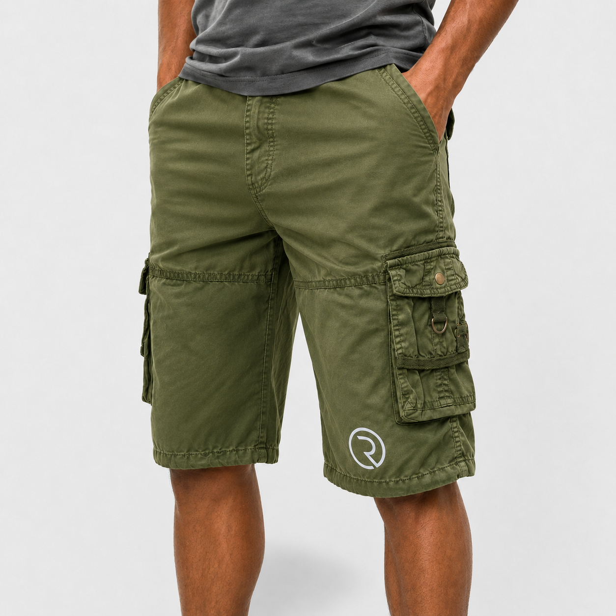 Roovet UtilityFlex Men’s Cargo Shorts – Multi-Pocket Casual Utility Shorts thumbnail 4