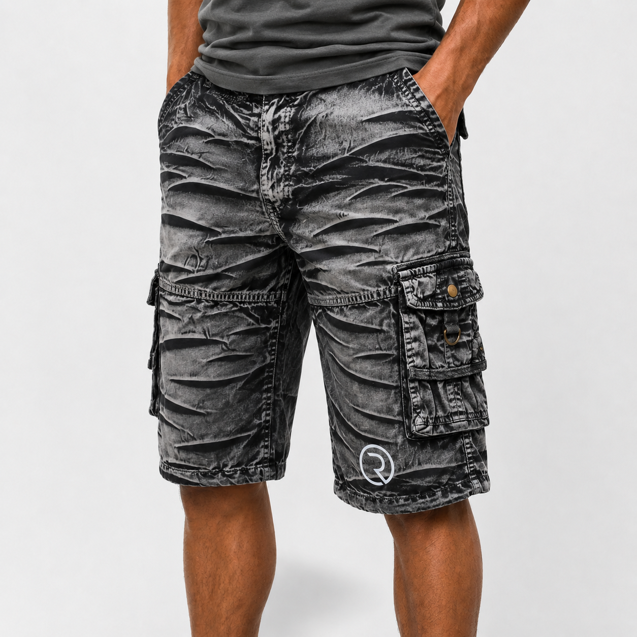 Roovet UtilityFlex Men’s Cargo Shorts – Multi-Pocket Casual Utility Shorts