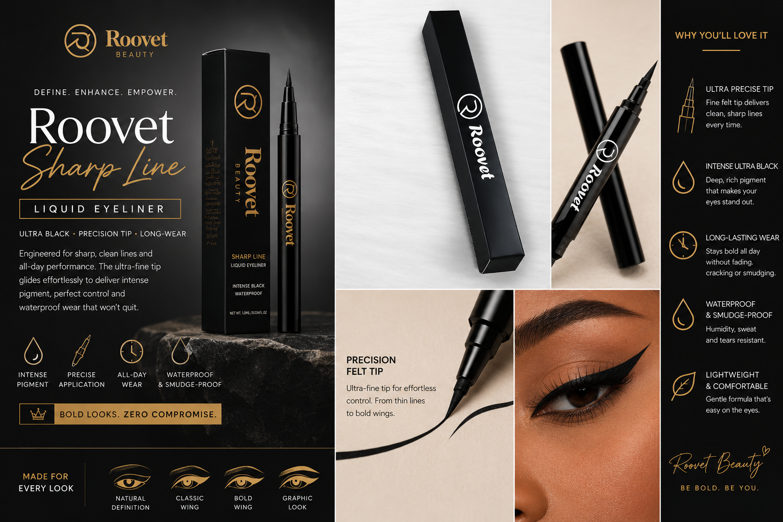 Roovet SharpLine InkLuxe Liquid Eyeliner thumbnail 4