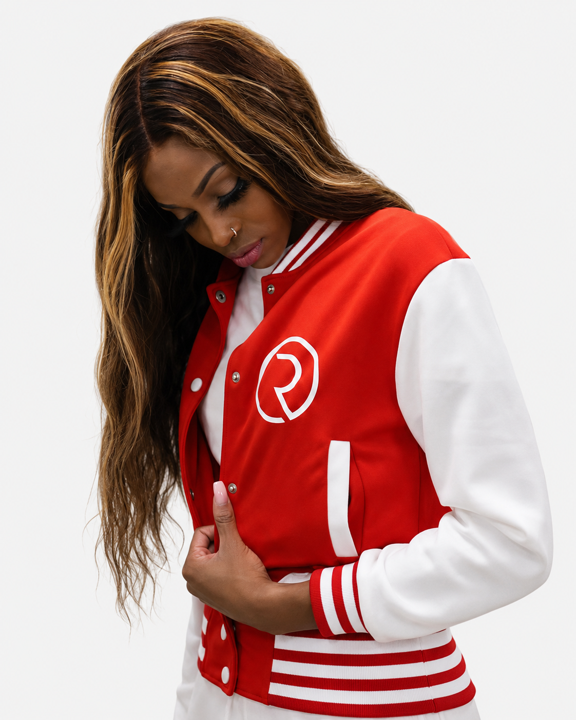 Roovet Varsity Muse Women’s Letterman Jacket – Classic Bomber Style with Modern Streetwear Edge thumbnail 7
