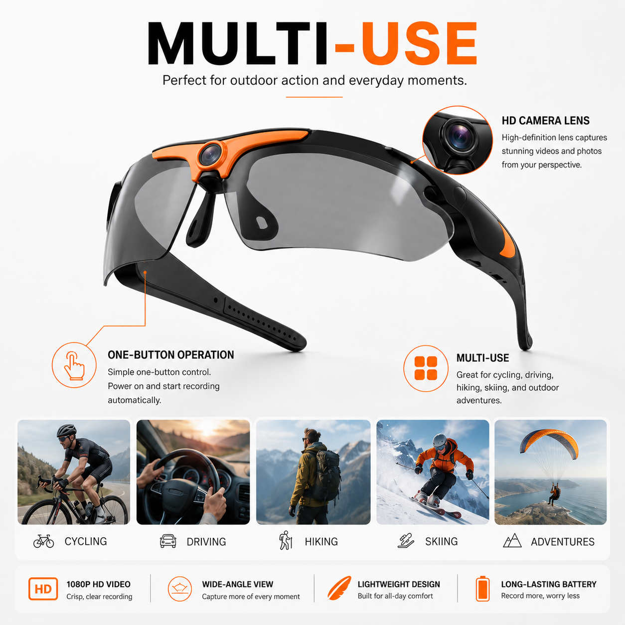 Roovet VisionPort Camera Smart Glasses thumbnail 3