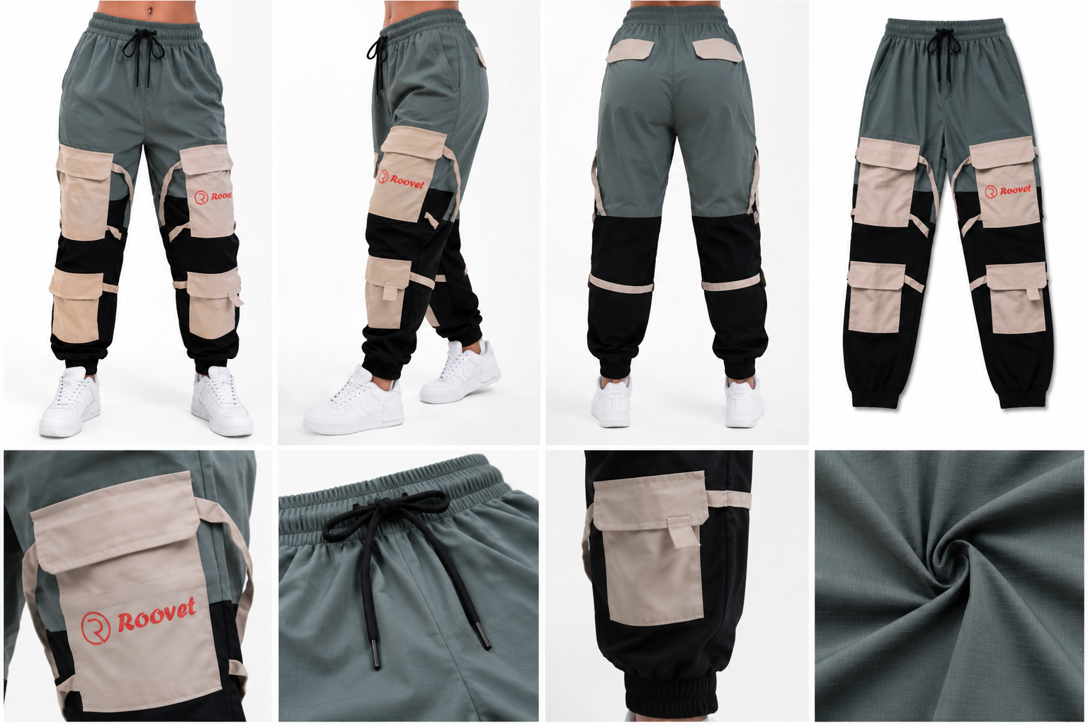 Roovet StreetFlex Women’s Utility Cargo Joggers thumbnail 3