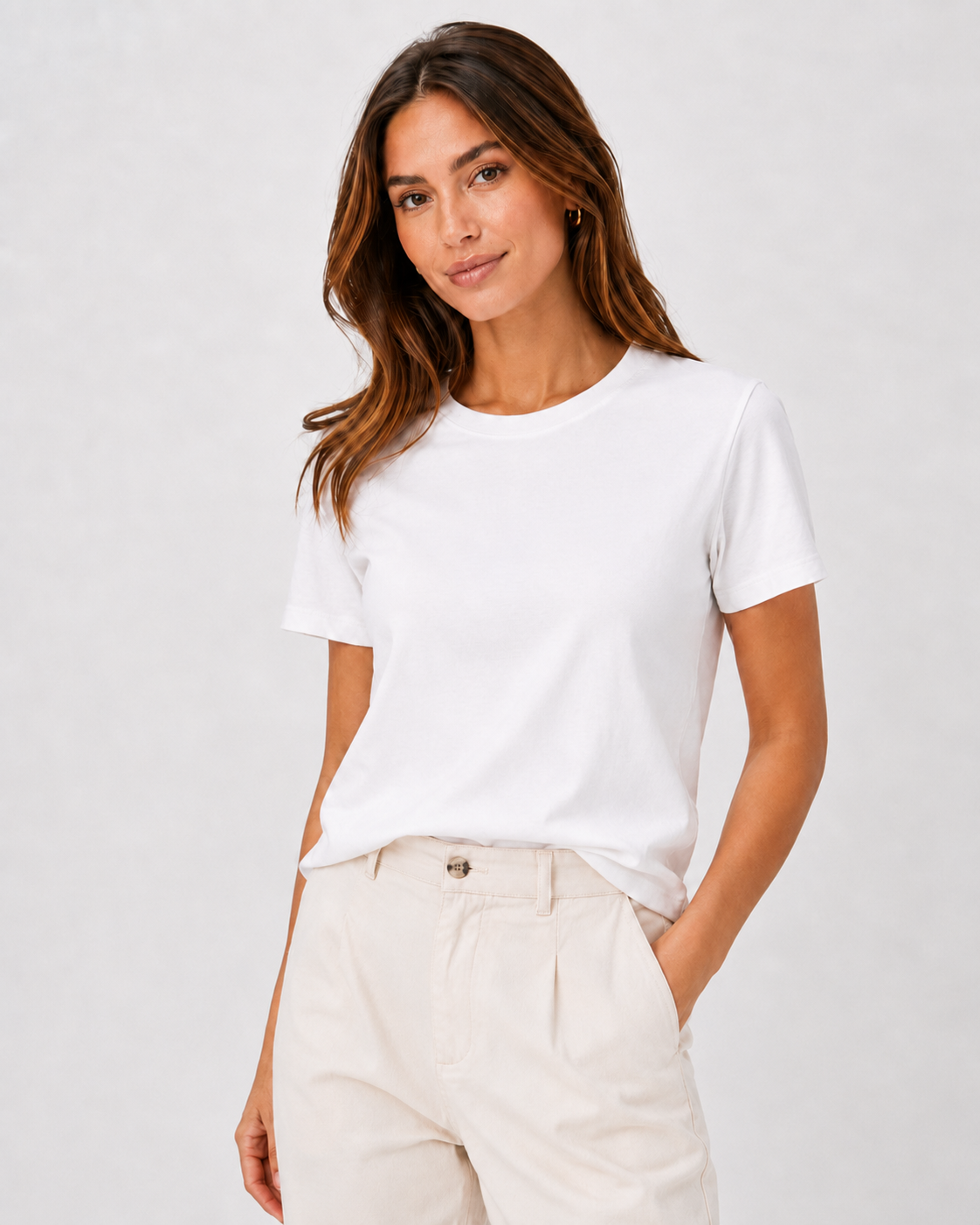 Roovet PureForm Women’s Classic White Tee thumbnail 3