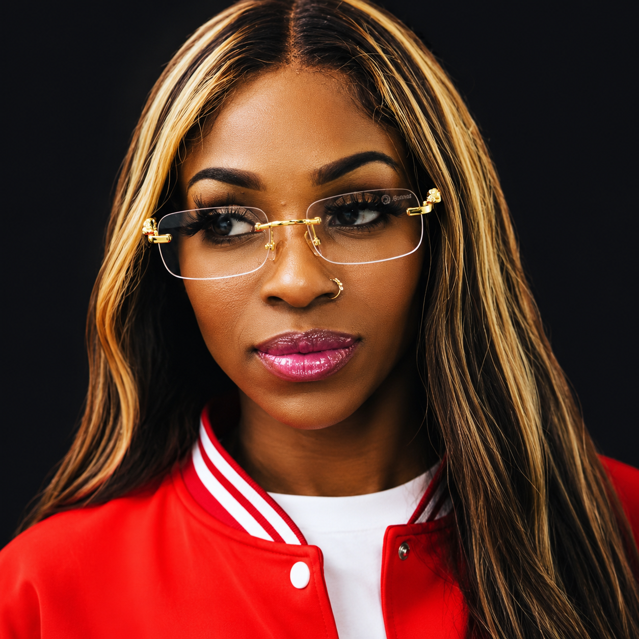 Roovet Luxe Rimless Sunglasses – Gold Accents, Premium Clear & Tinted Lenses thumbnail 8