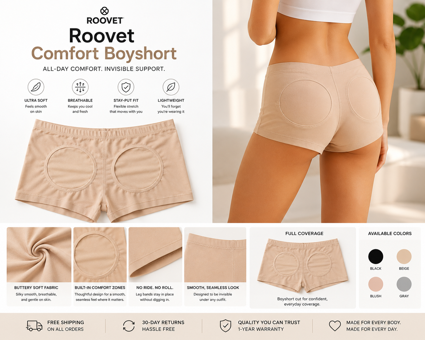 Roovet LiftCurve Comfort Shorts thumbnail 1