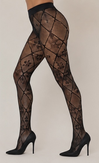 Roovet NoirBloom Fishnet Stockings Collection thumbnail 5
