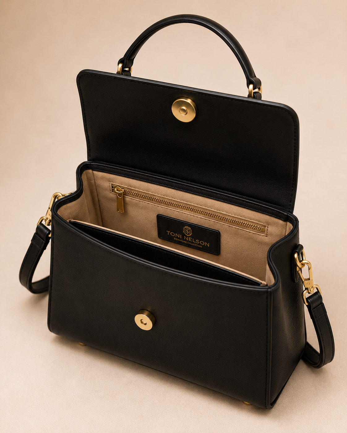 Toni Nelson Crown Signature Leather Bag thumbnail 4