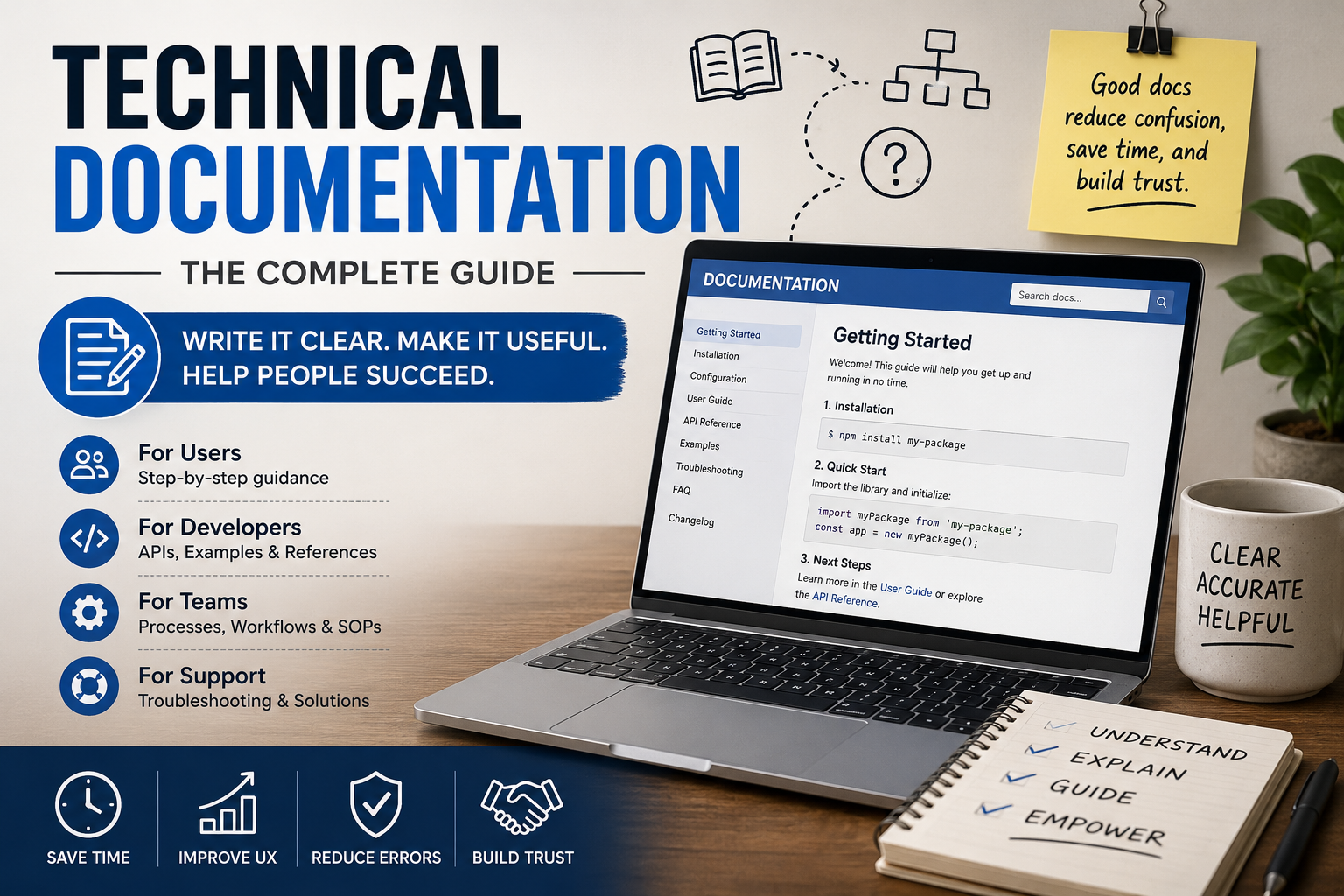 Technical Documentation: The Complete Guide to Clear, Human-Friendly Docs