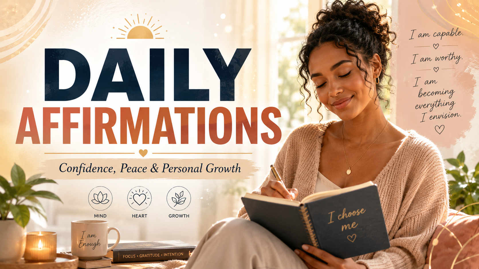 Daily Affirmations: How Positive Words Build Confidence, Peace, and Personal Growth
